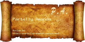 Partelly Amanda névjegykártya